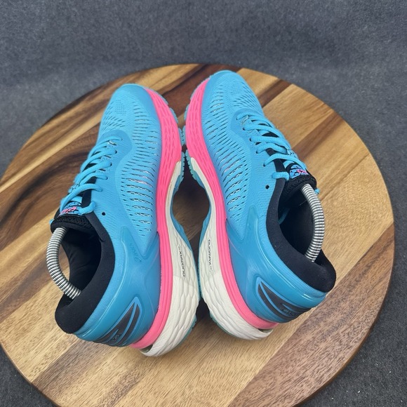 Asics Kayano 25 Running Shoes Aquarium/Black Pink 1012A026-400 Women's 7.5 US - Picture 9 of 11